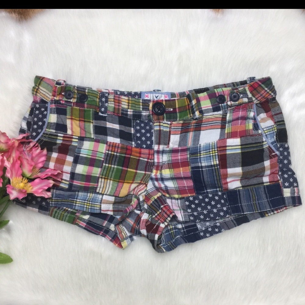 American Eagle Madras Plaid Shorts